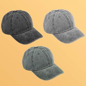 2026 Unisex Vintage Classic 100% Cotton Adjustable Baseball <b>Cap</b> Wholesale Dad Hat Distressed <b>Blank</b> Washed 5-Panel Waterproof Hat - Product Image 3