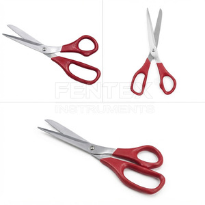 Ciseaux à tissu multi-usages de qualité industrielle FENTEX, poignée ergonomique en plastique, lames en acier inoxydable à bords lisses, 7'', 8'', 10'' - Product Image 4