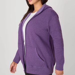 Sweat-shirt à capuche zippé personnalisé avec logo pour hommes et femmes, couleur unie, manches longues, tricoté, anti-rétrécissement, vente en gros - Product Image 1
