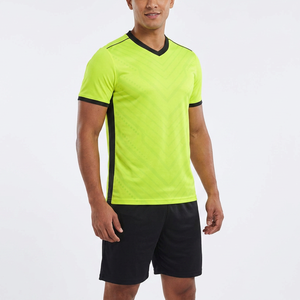 Custom Soccer Uniform Set Lime Green Black Short Football Kit Sialkot Factory Direct High Performance Quick Dry Breathable Team - Product Image 1