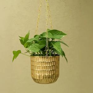 Jardinière suspendue haut de gamme pour la décoration intérieure et extérieure, élégant porte-plante en macramé, panier à fleurs durable pour la maison et le jardin - Product Image 1