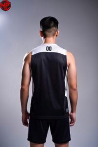 บริการ OEM ขายส่งชุดกีฬาวอลเลย์บอลสำหรับผู้ชาย ชุดวอลเลย์บอลแบบไม่มีแขนพิมพ์โลโก้ตามสั่ง พร้อมขั้นต่ำในการสั่งซื้อน้อย - Product Image 6