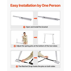 Stabilisateur universel compact pour VR, rangement facile, stabilisateur de pare-chocs pour quinquième roue, accessoires extérieurs pour remorques, camping-cars et VR - Product Image 4