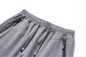 Nuevos pantalones cortos de felpa francesa para hombre, corte holgado, dobladillo sin rematar, pierna ancha, pantalones cortos deportivos de alta comodidad - Product Image 6