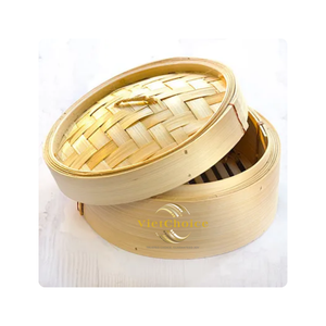 Vaporera de Bambú Natural Ecológica de 3 Capas con Tapa, Reutilizable y Duradera, para Cocina de Inducción y Gas, con Logotipo Personalizado a Precio Económico - Product Image 3