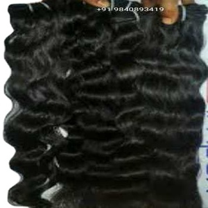 Paquete ondulado de cuerpo de cabello Remy indio sin procesar virgen crudo de templos donantes individuales estilo de onda natural - Product Image 5