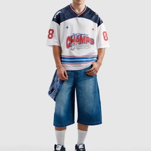 Maillot de football américain personnalisé en sublimation, vente en gros, maillot ample en mesh surdimensionné - Product Image 1