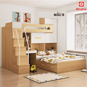 Cama litera inteligente Ohaha con armario y escritorio - GTTM017 - Product Image 2