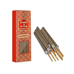 Bâtons d'encens en bois de santal parfumés et colorés, écologiques, de 6 pouces, de marque Buyers Brand, pour achats en gros, du Tamil Nadu, en carton - Product Image 1