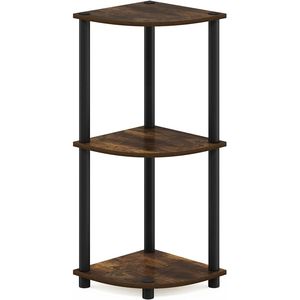 3-Tier <b>Corner</b> Bookshelf Open Display <b>Storage</b> Shelves for Living Room and Home Office - Product Image 5
