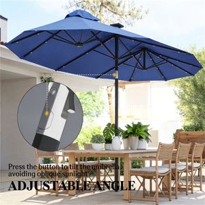 Ombrellone Solare Blu Navy per Terrazza e Cortile, Perfetto Ombrellone da Esterno - Product Image 2