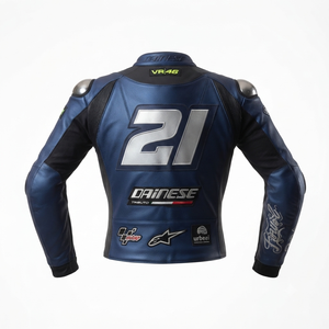 Men’s Cowhide Leather <b>Racing</b> <b>Jacket</b>/Chaqueta MotoCP Style CE Level 2 Armor Motorcycle Track Riding Protective Gear CE - Product Image 2