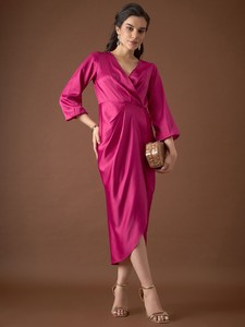Women's <b>Wrap</b> Dress Modern Fashion <b>Wrap</b> Style Maxi Dress with V Neck Flowy Design Soft Breathable Fabric for <b>Beach</b> Holiday - Product Image 1