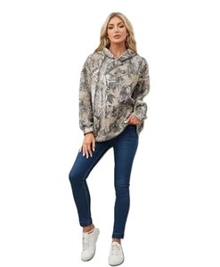 Sudadera con Capucha Extra Grande para Mujer, Diseño Sólido, Hombros Caídos, Manga Larga, Tejido de Poliéster, Ropa Casual de Invierno - Product Image 3