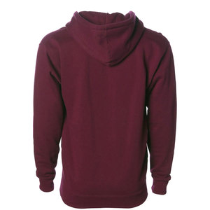 เสื้อฮู้ดดี้ผู้ชายแบบมีซิปเต็มตัว ผ้าฝ้ายฟลีซ 100% น้ำหนักเบา ระบายอากาศได้ดี ไม่บุซับใน สีพื้น สไตล์ลำลอง โลโก้ด้านหน้า ทรงปกติ  ปรับแต่งได้สำหรับฤดูหนาว - Product Image 3
