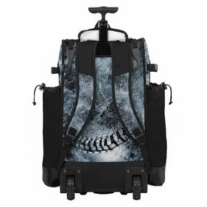 Sac à dos de grande capacité pour équipement de baseball avec crochet de fixation, poche à chaussures, support pour casque et compartiments de rangement multifonctionnels - Product Image 2