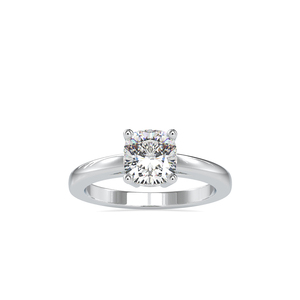 S925 <b>Silver</b> Square Pillow Shape Center Diamond <b>Wedding</b> Statement <b>Women</b> Moissanite <b>Ring</b> - Product Image 1