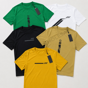 Venta al por mayor, listo para enviar, proveedor global de camisetas, fabricado en Bangladesh, lote en stock, camisetas personalizadas OEM ODM con hombros caídos para unisex - Product Image 1