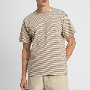 T-shirts surdimensionnés pour hommes en coton biologique 100% - Logo brodé personnalisé - Été - Doux - Écologique - 300g - Haute qualité - Respirant - Product Image 1