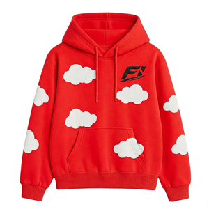 Sudaderas con Capucha Personalizadas con Estampado de Nubes, Oversize, de Algodón FRENCH TERRY, Estilo Casual Urbano, Manga Larga, Venta al por Mayor - Product Image 3