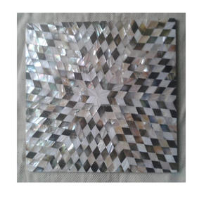 Op uality ality-mosaico de concha de posavasos hecho a mano, mesa de nácar con producto en venta - Product Image 3