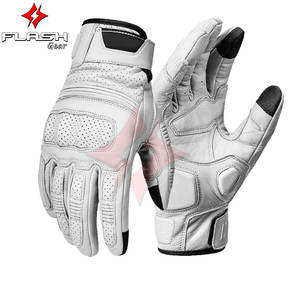 Guantes de Motociclismo Compatibles con Pantalla Táctil, de Cuero, Impermeables, Antideslizantes, con Protección UV, Dedos Completos, para Deportes al Aire Libre - Product Image 2