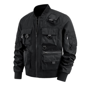 Chaqueta Táctica de Invierno para Hombre, de Lona Softshell Acolchada, con Cuello Alto, Múltiples Bolsillos, Impermeable y de Secado Rápido, para Camping y Pesca - Product Image 1