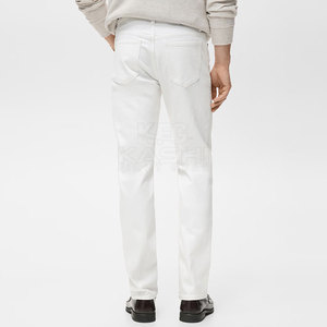 Jeans de Hombre de Corte Recto con Logotipo Personalizado, 100% Algodón, Transpirables, Casuales, de Alta Calidad, Venta Directa de Fábrica, al por Mayor - Product Image 2