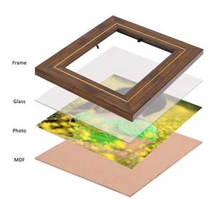 Premium Teakwood Picture <b>Frame</b> Handmade wooden Wall <b>Mount</b> Photo <b>Frame</b> <b>with</b> Polycarbonate Glass Cover for Artwor Home Decor - Product Image 2