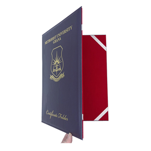 ซองใส่ประกาศนียบัตรและวุฒิบัตรหนัง PU คุณภาพเยี่ยม ขายดีที่สุด สำหรับผู้ซื้อจำนวนมาก ในราคาตลาดที่ดีที่สุด - Product Image 1