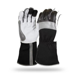 Gants de Soudure Premium Blancs en Cuir de Chèvre et de Vache, Faits à la Main, pour Soudage à l'Arc Argon MIG TIG, avec Caractéristiques Spéciales pour Four - Product Image 5