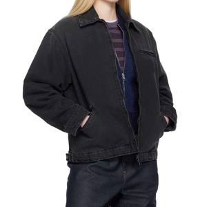 Chaquetas de trabajo vintage de lona de algodón con cremallera, estilo carpintero, unisex, de diseño personalizado, para mujer. - Product Image 2