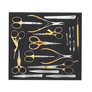 Beauty <b>Kit</b> Half Gold Color Coated <b>Nail</b> Clipper Scissors <b>Nail</b> Files Professional Manicure Set With Custom Logo Printing OEM - Product Image 5
