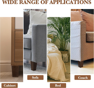 Solid Wood Square <b>Sofa</b> <b>Legs</b> Heavy Duty Wooden Furniture <b>Legs</b> for Cabinet Table OEM Manufacturer Solid Wood Square Furniture - Product Image 2