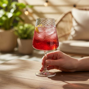 [Holar] Verre à vin en plastique incassable et réutilisable de 16 oz, motif martelé, fabriqué à Taïwan, idéal pour les mariages et les anniversaires - Product Image 5