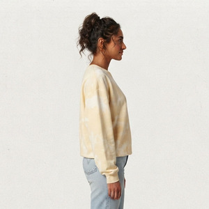 T-shirt ample et délavé pour femme, style vintage, en coton épais, à épaules tombantes - Product Image 3