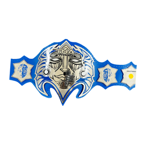 เข็มขัดแชมป์มวยปล้ำ TNA แบบสั่งทำพิเศษ คุณภาพสูง สีน้ำเงิน พร้อมตราสัญลักษณ์สีเงิน รุ่นสะสม - Product Image 5