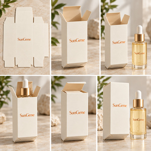กล่องกระดาษพับได้อัตโนมัติ SunGene Ivory สำหรับขวดวิตามินเซรั่ม - Product Image 6