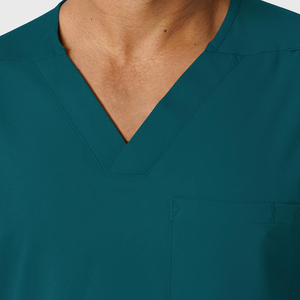 Ensemble d'uniformes médicaux pour hôpital, vêtements de travail pour infirmières et personnel de santé, t-shirt à manches courtes et col en V et pantalon - Product Image 6