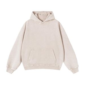 Sudadera con Capucha Oversize Rosa con Efecto Ácido, Unisex, Manga Raglán, con Bolsillo Canguro - Product Image 3
