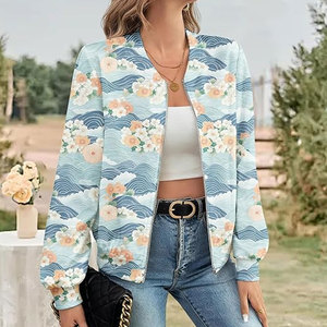 Customized High Quality <b>Womens</b> Sheep Skin <b>Bomber</b> <b>Jacket</b> Premium <b>Lightweight</b> Personalized Design Breathable Winter Streetwear - Product Image 5