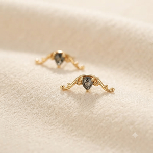 Pendientes de Plata de Ley 925 con Piedra de Ágata Musgosa, Pendientes Colgantes Chapados en Oro para Mujer, Regalo para Fiesta - Product Image 1