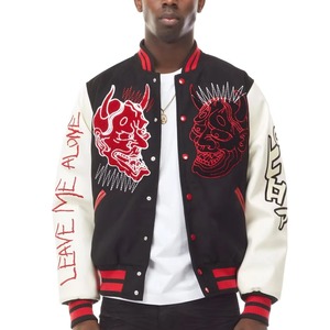 Custom College Varsity <b>Jacket</b> With Sleeve Embroidery Wholesale University Letterman <b>Jacket</b> Factory Supplier - Product Image 2