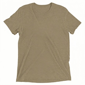 Branded T-Shirt for Men 50% <b>Polyester</b> 25% Cotton 25% T Shirts Plain Solid Color Custom Logo Tri Blend <b>TShirt</b> Wholesale - Product Image 4