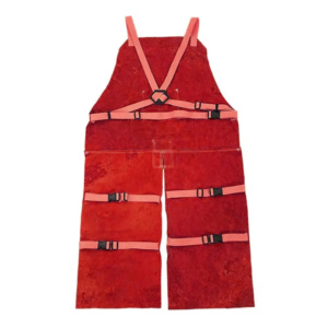 Tablier de soudeur sans manches en cuir de vachette pleine fleur de qualité supérieure, résistant à la chaleur et aux étincelles, pour la sécurité industrielle - Product Image 2