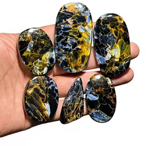 พลอยพีเทอร์ไซต์เกรด AAA แบบหลวม ขัดเงาเรียบ ทรงคาโบชอง หินธรรมชาติ คุณภาพเยี่ยม สำหรับทำเครื่องประดับ - Product Image 3