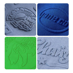Sudadera con capucha unisex extragrande de 500 g/m² con logotipo personalizado en la capucha y la espalda, con relieve 3D, de color sólido, para invierno, para hombre. - Product Image 3