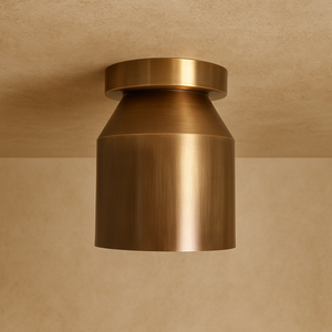 Lámpara de Techo Empotrada de Latón Pulido Italiano - Aplique Moderno de Mediados de Siglo, Calvin Handicraft, para Pasillos, Dormitorios, Salas de Estar - Product Image 1