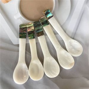 Cuillère artisanale en nacre pour la collection de vaisselle, fournisseur de perles naturelles durables en provenance du Vietnam - Product Image 5