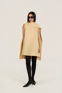 Women's Woven Button <b>Dress</b>, Crew Neck, Regular Sleeve, <b>Loose</b> Waist, Breathable Minimalist Casual Summer Style, OEM/ODM Vietnam - Product Image 6